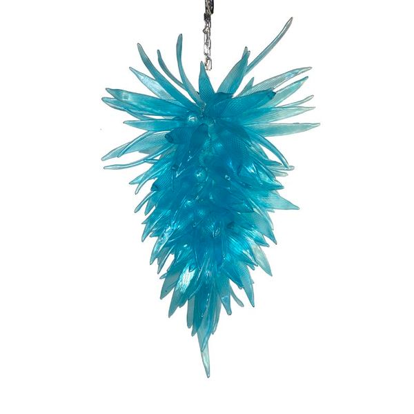 

turquoise pendant lamps hand blown glass hanging crystal chandeliers 48 inches led bulbs murano glass pendant chandelier