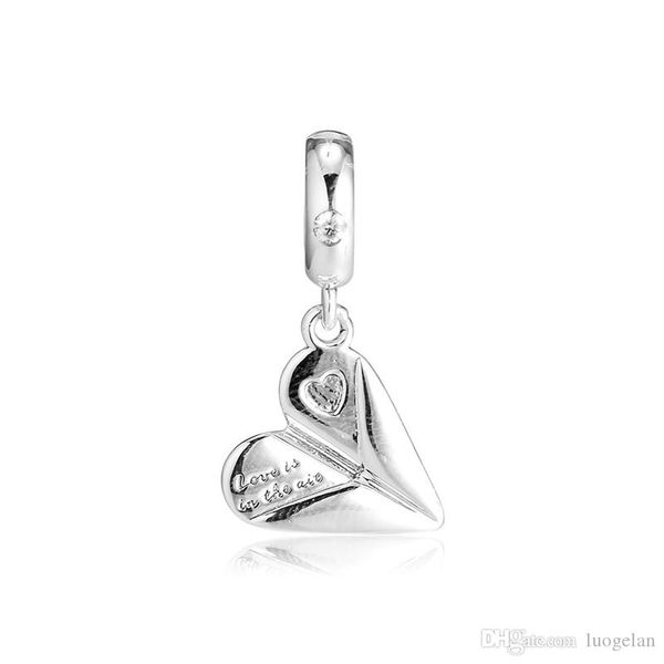925 argent sterling Symbole Féminin charme cœur forme flottante printemps 2019