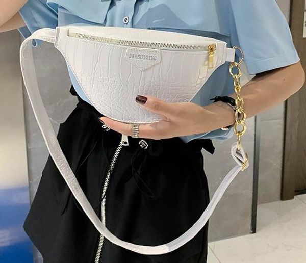 

crocodile pattern ladies chest waist bag 2020 new fashion net red female ins messenger wild shoulder bag wholesale