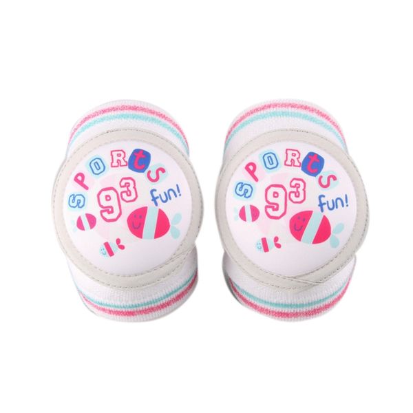 

baby shoes breathable toddlers baby safety mesh knee pads kids infant cute letters print crawling knee protector, Pink;yellow