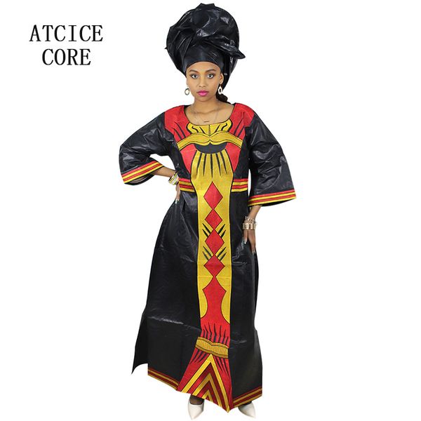 

african dresses for women african bazin riche embroidery dress, Red