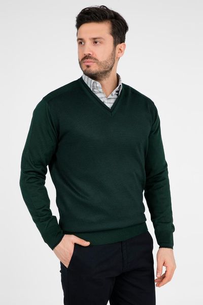

buratti v-neck sweater male sweater 447129, White;black