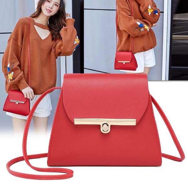 

1 pcs women lady shoulder crossbody bag pu leather mini fashion for dating money ser88