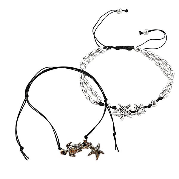 

bohimia sea turtles anklet vintage for women summer beach bracelet on leg chain foot anklets handmade leg bracelet jewelry, Red;blue