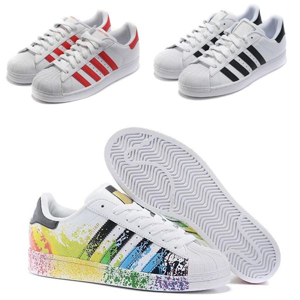 

2020 женщина мужчины спорт кроссовок new originals superstar голограмма радужной младшая superstars pride кроссовки супер звезда 36-45