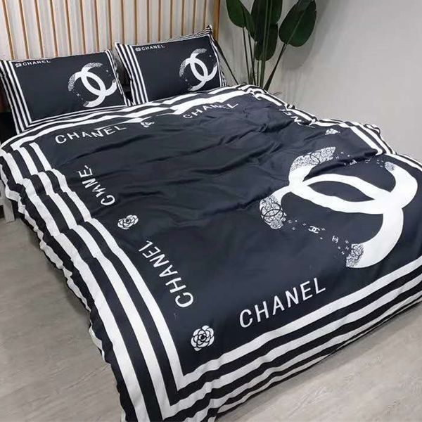 

Branded letter print warm cotton bedding et europen de igner new hou ehold bedroom 100 cotton home bedding cover 200 230cm