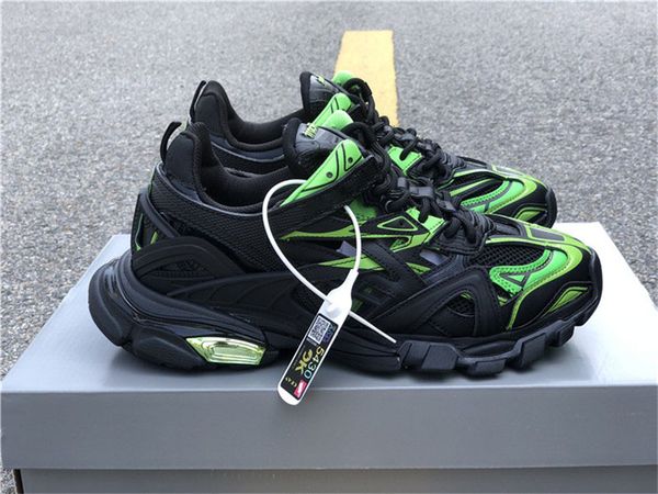 

2020 release 4.0 tess s paris men women gomma maille black grey orange yellow green 3m triple s clunky sneaker casual shoes