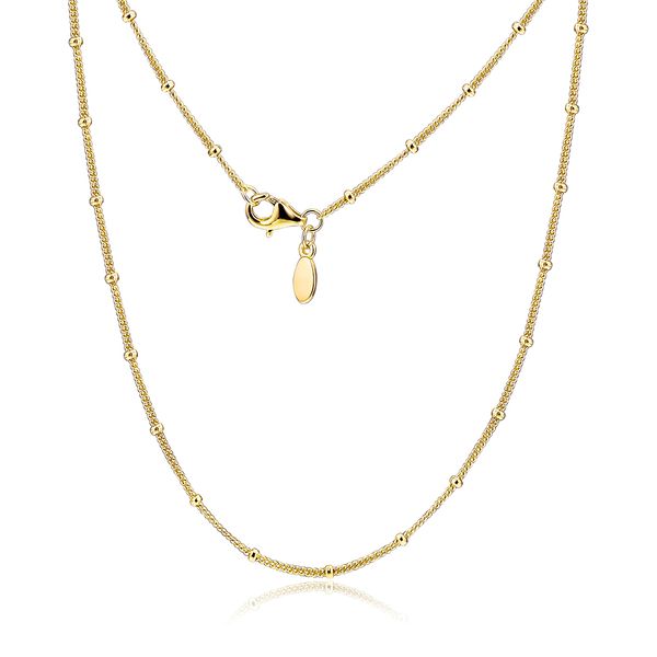 

shine beaded necklaces 100% 925 sterling silver jewelry ing