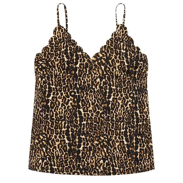 

vest ladies v-neck leopard lace vest casual sleeveless short fashion lady street wear short #yl5, White