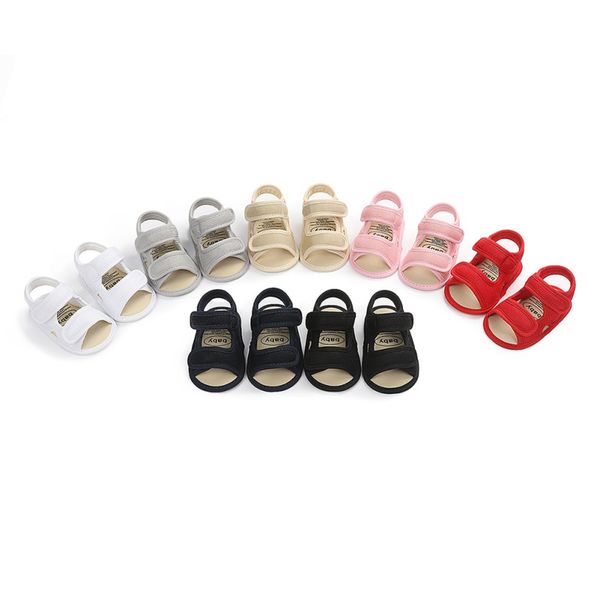 

summer baby sandals toddler baby girl boy summer sandals anti slip slippers hollow shoes sneaker, Black;red