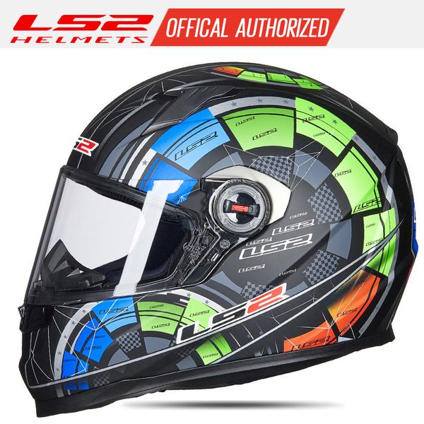 

original ls2 ff358 full face motorcycle helmet alex barros motocross racing helmets ece approved no pump