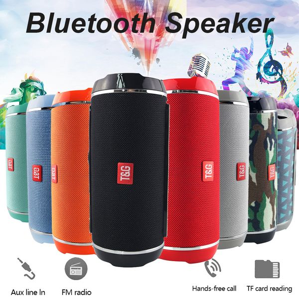 Heißer TG116 Doppel Horn Tuch Net Bluetooth Drahtlose Lautsprecher Mini Tragbare Lautsprecher Unterstützung TF Karte Hand-freies Mic Stereo für Handy 2019