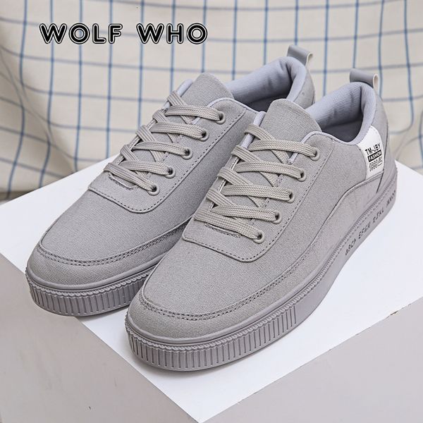 

brand wolf who new arrivals sneakers male lightweight breathable lace up men casual shoes walk board shoes tenis masculino x-057, Black