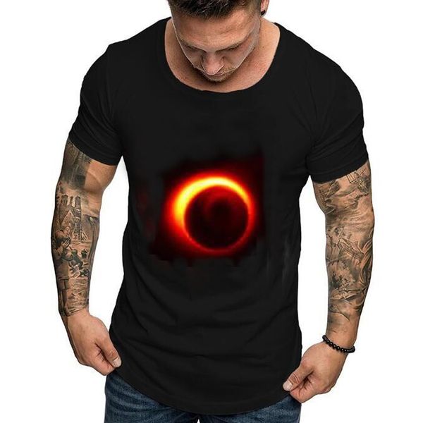 

feitong men t-shirt printing short sleeve summer tees leisure casual style o-neck black color new 2019 men blusa, White;black