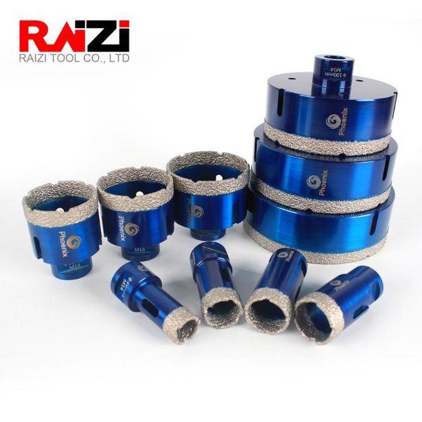 

raizi 1 pc 20-125 mm porcelain ceramic tile drill bit for granite marble m14 diamond tile hole saw cutter bit