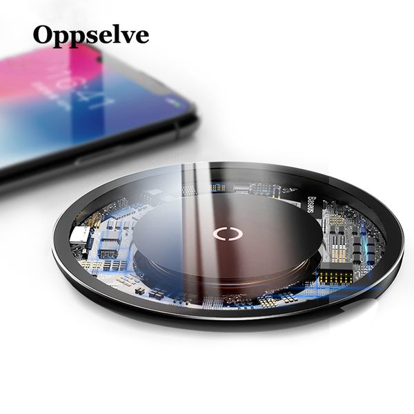 

qi wireless charger pad for iphone 11 x s 8 samsung galaxy s9 fast charging mobile phone deskwireless charging dock station