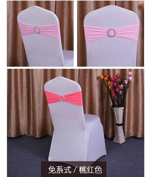 

spandex lycra wedding chair cover sash bands wedding party birthday chair buckle sash decoration decoration colors available
