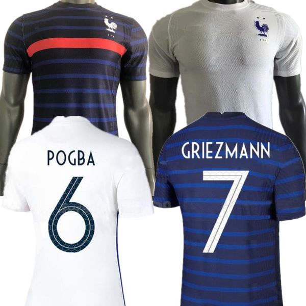 

player version thai quality 2020 france jersey home away mbappe 20 21 griezmann soccer jerseys pogba football shirts pavard kante