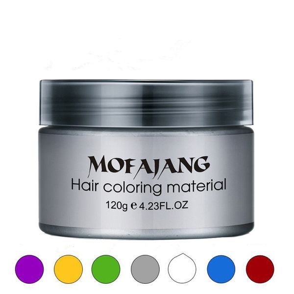 

2019mofajang hair wax for hair tyling mofajang pomade trong tyle re toring pomade wax big keleton licked 120pc carton box 7 color