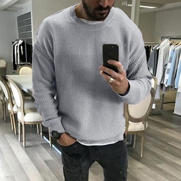 

casual solid pullovers sweater men tricot jumper knitted sweaters autumn winter clothes homme luxury warm o neck pull knitwear, White;black