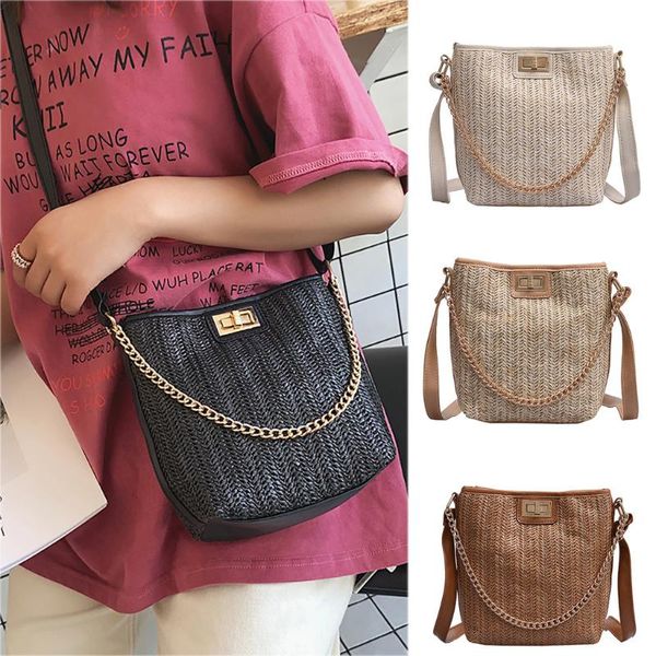 

wild women woven bag large capacity luxury handbags women bags designer straw bag purse chain bolsa feminina