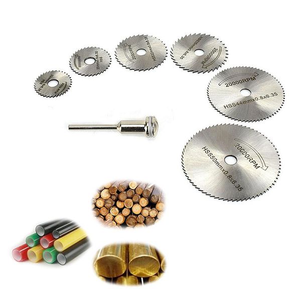 

7pcs circular saw blades 22/25/32/35/44/50mm for wood soft metal cutting disc power tools accessories