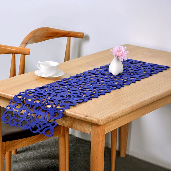 

tv cabinet table runners rectangle felt hollow out table runners for wedding decorations modern home decoration