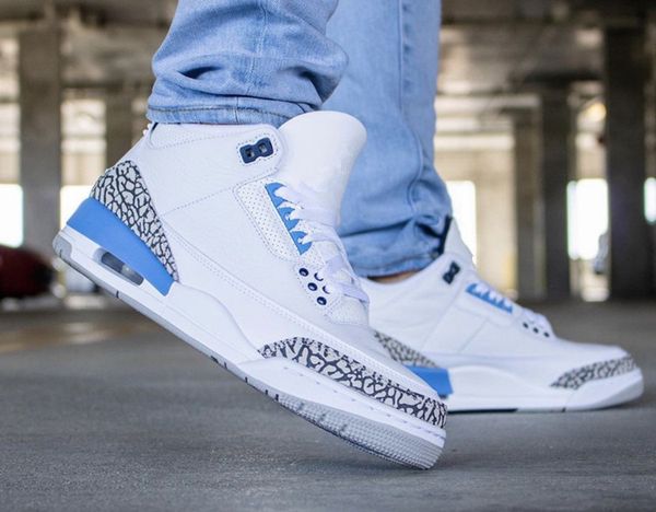 

2020 wholesale new white unc blue low men basketball shoes sneakers sports outdoor trainers fashion with double box size 8-13