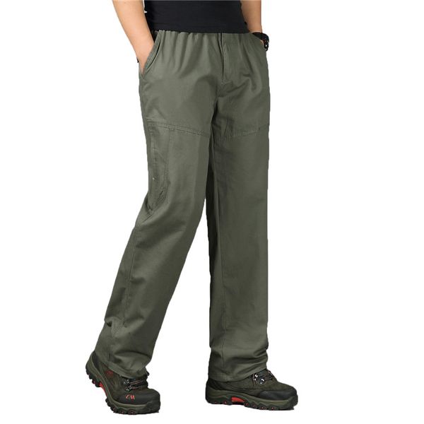 

new summer mens cargo pants big size men casual loose work pants male straight trousers plus size 4xl 5xl, Black