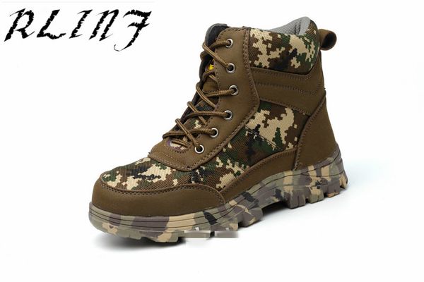 

rlinf winter flood control breathable anti-smashing puncture work safety shoes, Black