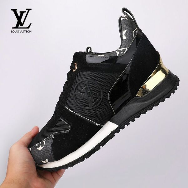 

2020 leisure spring european and american sports shoes women's casual flat running shoes color matching round head factory direct sales, Black
