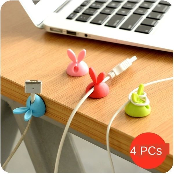 

453 korea rabbit ears solid line device 4 pieces of equipment silica gel line card rayon wire fixing device 30g