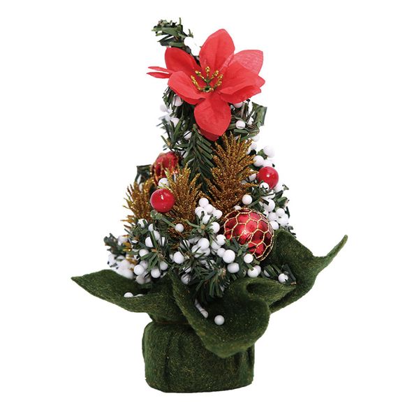 

artificial tableholiday christmas tree flower mini desktable decoration party ornament for indoor home office kids gifts