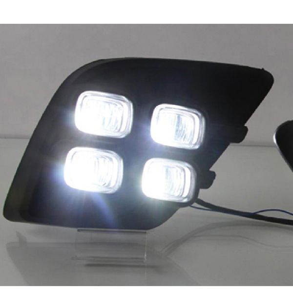 

2pcs daytime running lights for toyota hilux vigo 2015 2016 drl led daylight fog lamp car styling abs waterproof