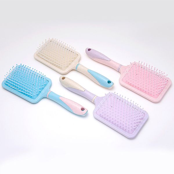 

1pc scalp comb sturdy durable wheat straw hair comb for salon, Silver