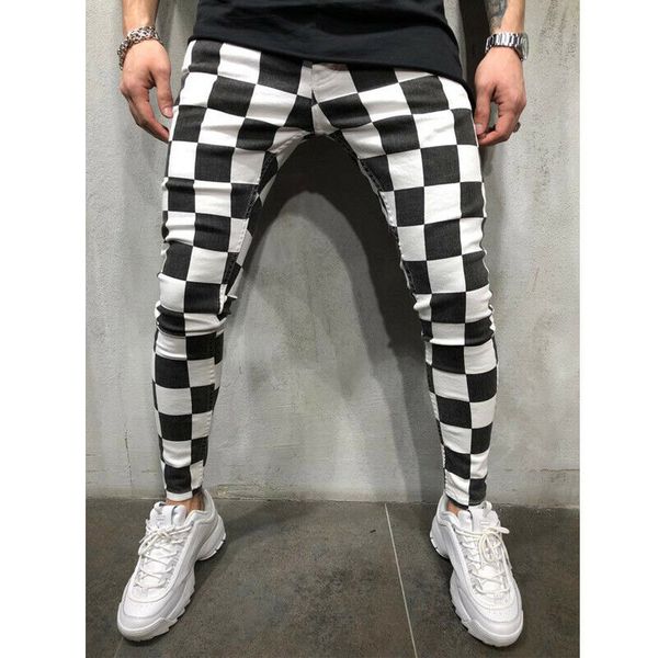 

men casual sport pants slim fit trousers running stripe sweatpants men's black fashion elastic waist pants hip hop homme