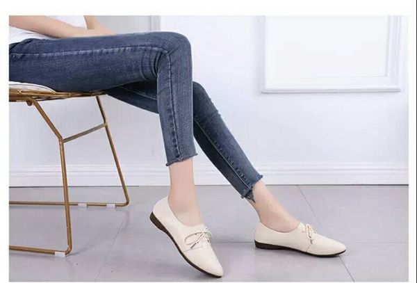 

0806 cqc5 popular womens fashion comfortable shoes style ladies flat shoes soft soles shoes with box