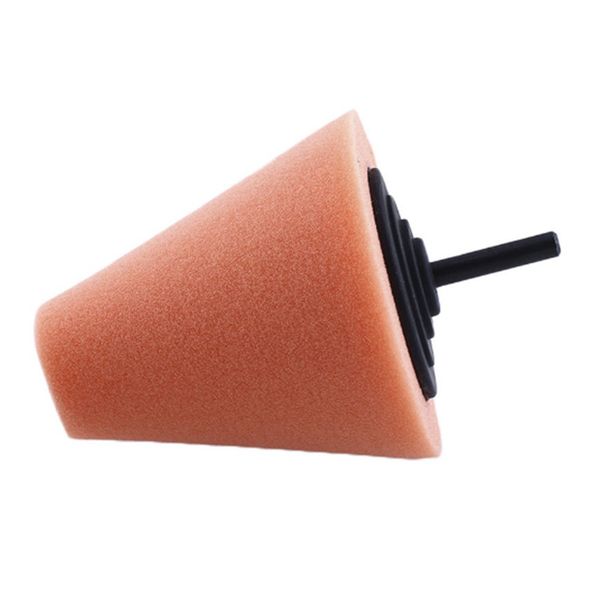 

burnishing foam sponge polishing cone shaped buffing pads for car wheel hub care orabge colors metal pad soft type