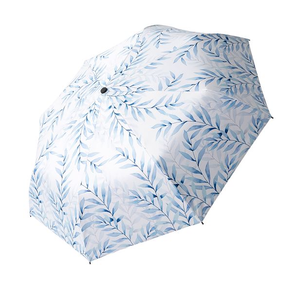 

three-folding umbrella for woman sun protection umbrella sunshade female sunny rainy umbrellas anti uv literary beach parasol