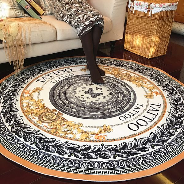 

new design new 360 rotatable of super magic slip-resistant pad room oval carpet floor mats 40*60cm ing