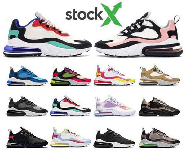 

run men react running shoes bleached coral triple black bauhaus blue orange futures stock x electronic music trainer sneakers 36-45