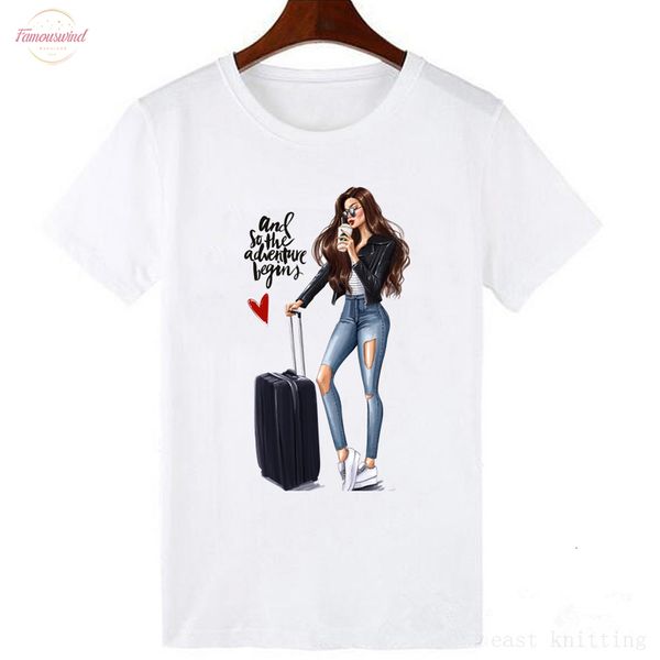 

v neck summer women t shirt 2020 fashion thin section t shirt harajuku printed tshirt leisure streetwear female clothing, White