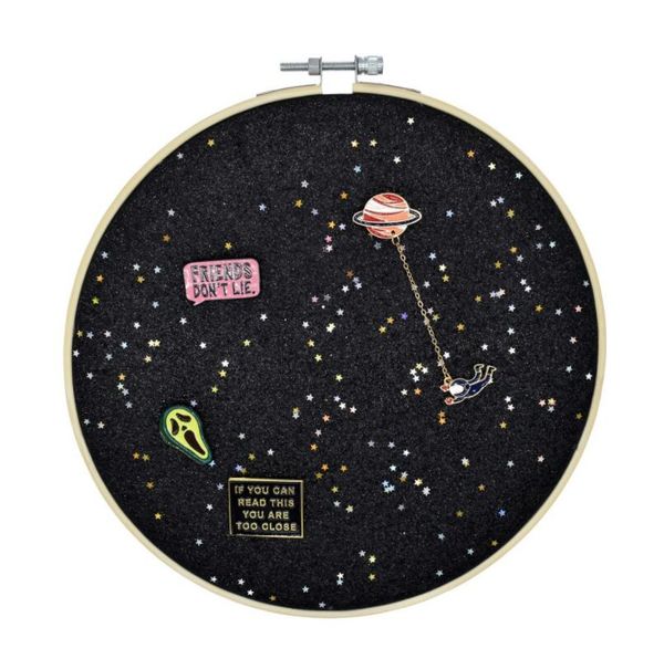 

штыри отворота витринного стенка корпуса rack держатель glitter pin табло с звездой pin коллекции дисплей canvas кожаного пяльцах