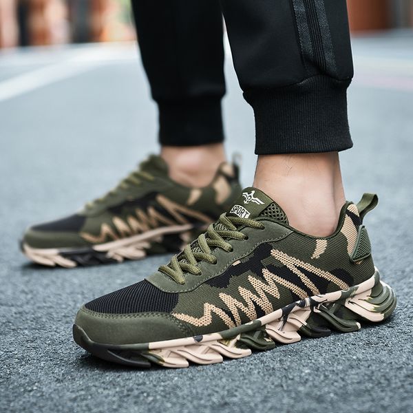 

couple outdoor hiking shoes army green men climbing hiking shoes sports camouflage female plus size travel sneakers
