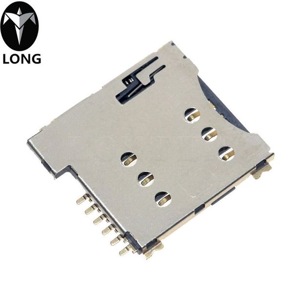 Self Push Sim Card Slot Micro Sim Memory Card Holder Adapter