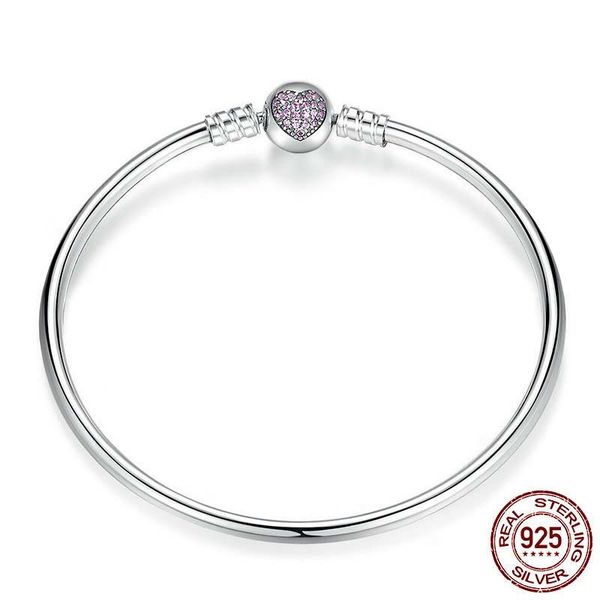 

efile diy beading bracelet cool s925 sterling silver heart-shaped lovely bracelet y pas904, Golden;silver