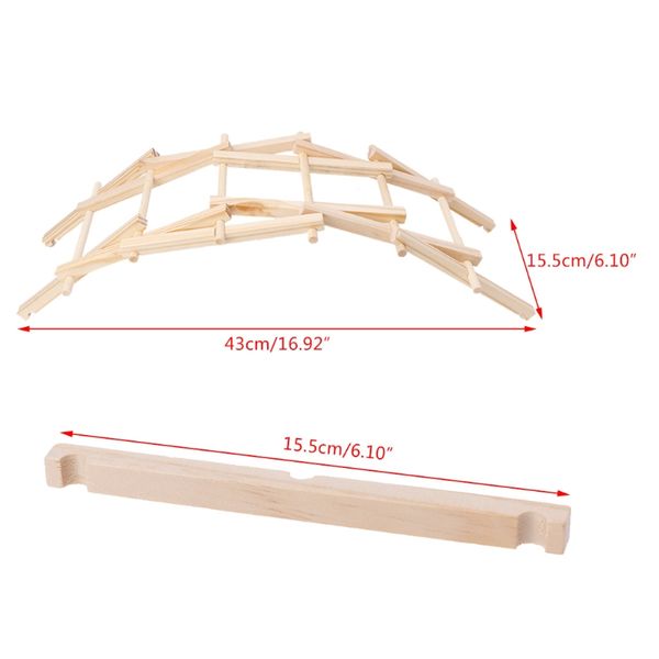 

da vinci bridge pathfinders wood construction model kit building blocks kids toy