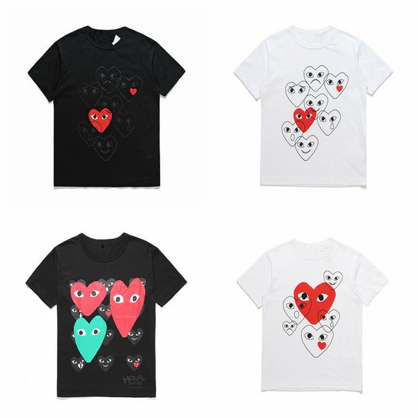 

gray com new g 1 cdg holiday heart emoji play tee t-shirt tide brand peach cotton t shirt heart lovers letters, Black;blue