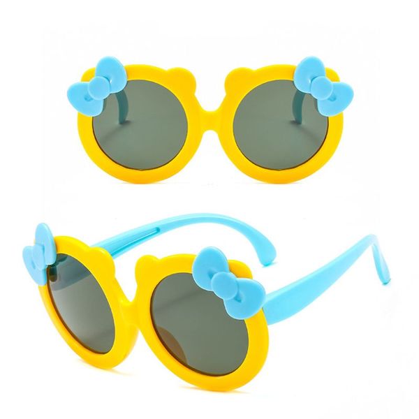 

детские поляризованных очки девушки симпатичного bow knot вс очки силиконовой безопасность uv400 517d, White;black