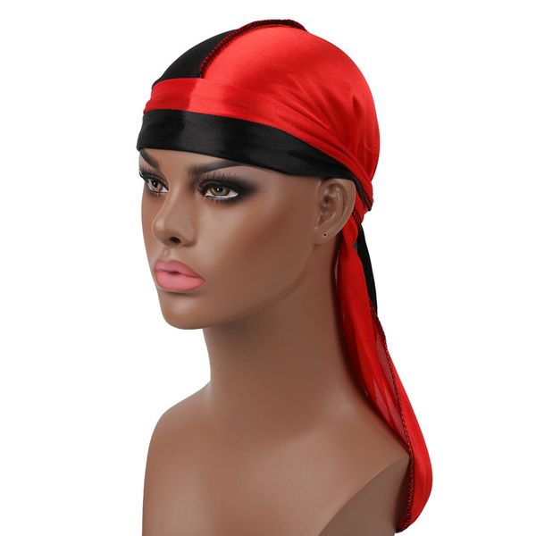 

men women outdoor sports bandana turban silky hip hop headwear headband pirate hats caps hair accessories, Blue;gray